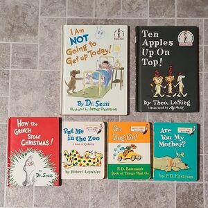 Dr. Seuss Set of 6 Hardback Childrens Books Club Easy Reader Beginner